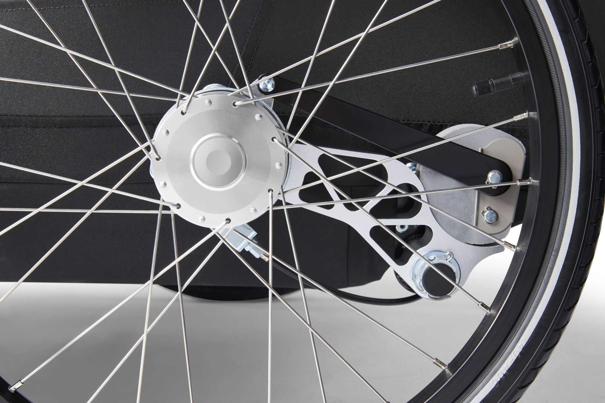 Yuuna modular bike trailer – Kid, Dog, Cargo Moonlight Black 2